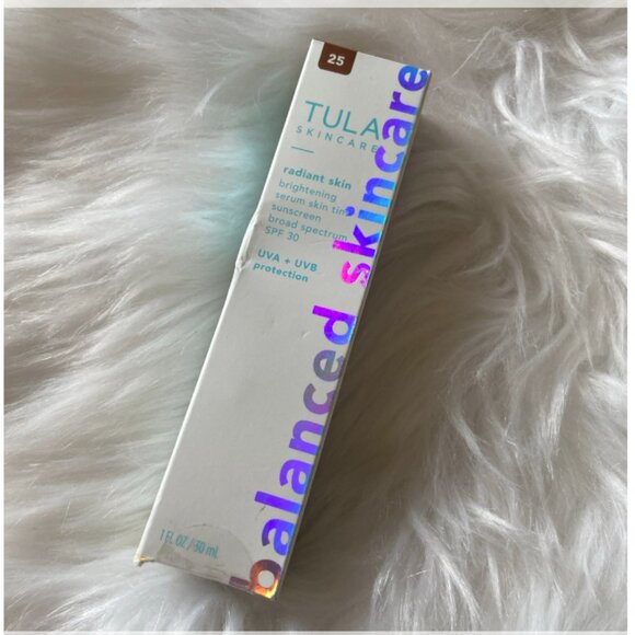 Tula Skincare Radiant Skin Brightening Serum Skin Tint Shade 25 Tan-Deep Neutral - Picture 1 of 4